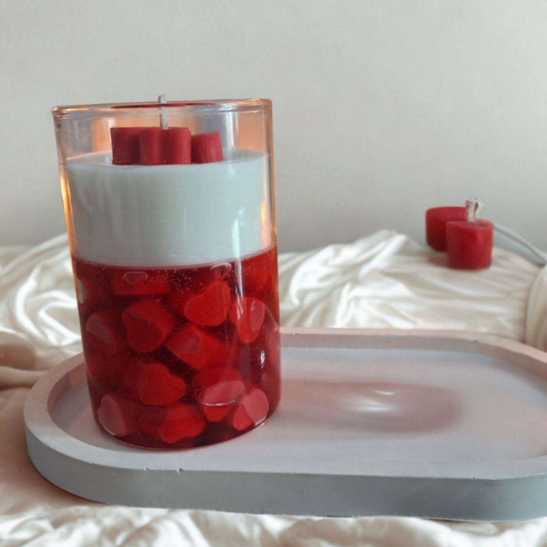Crimson Love Candle